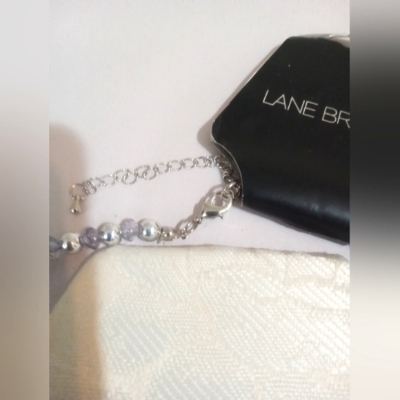 Lane Bryant Necklace NWT Blue Purple Acrylic & Shell Beads Multi-strand - Picture 7 of 7